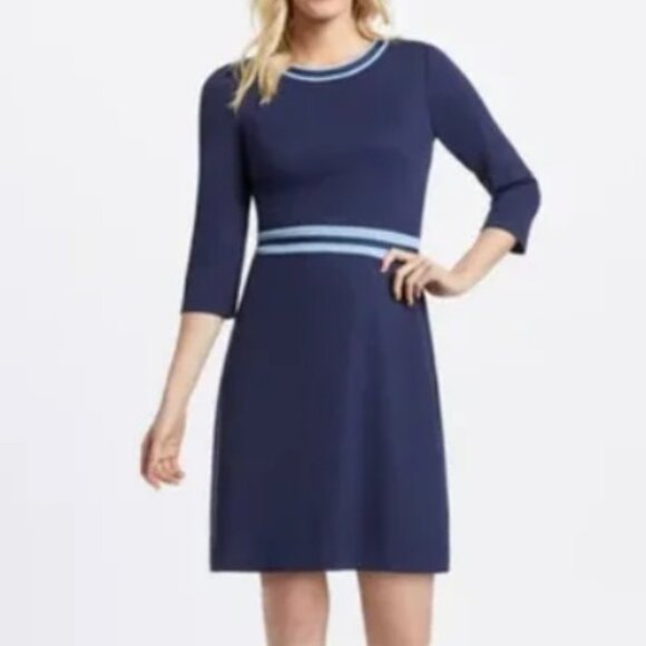 Draper James Navy Blue Ponte Dress XS - Picture 1 of 6